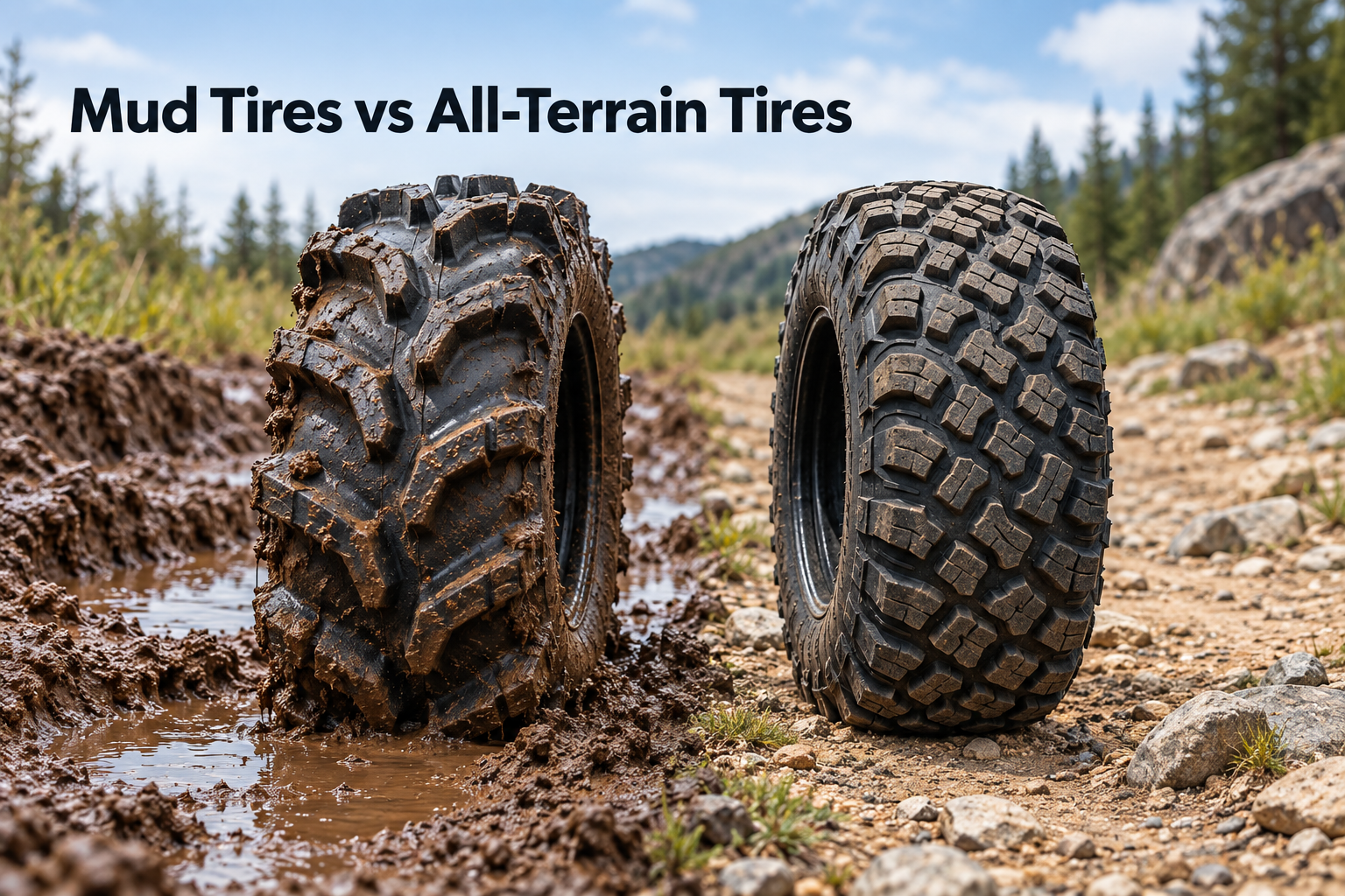Neumáticos para lodo ATV frente a neumáticos ATV todo terreno: ¿cuál debería elegir?