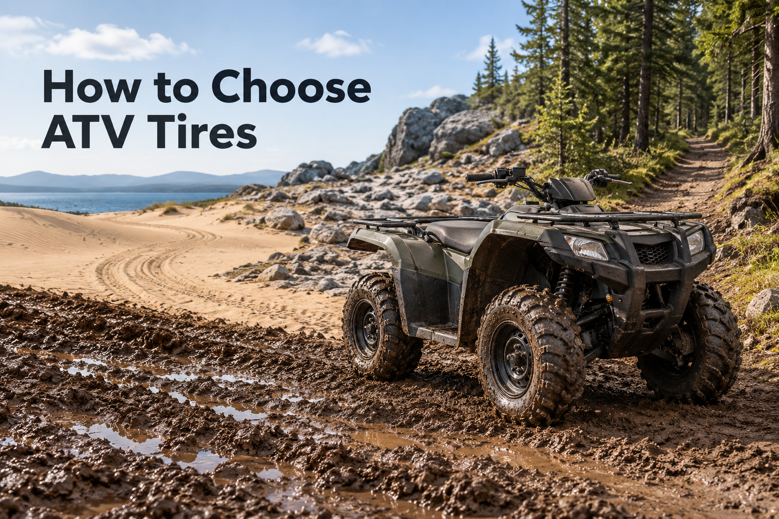Cómo elegir neumáticos ATV para barro, arena, rocas y senderos