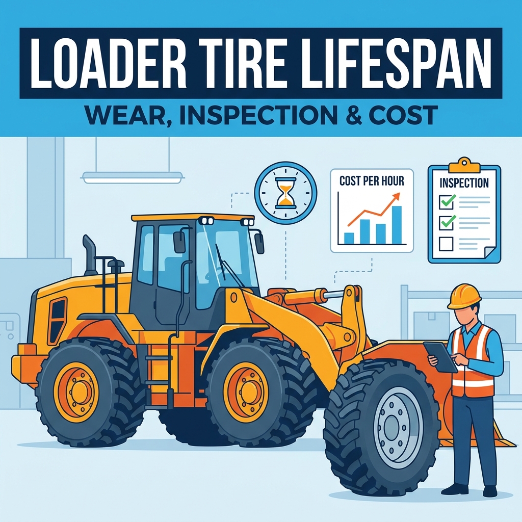 ¿Cuánto duran los neumáticos del cargador? Factores de desgaste, inspección y costo por hora